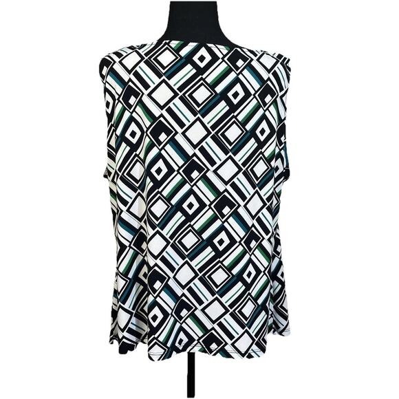 Calvin Klein Top Womens XL Shell Blouse Stretch Comfort Capsule Career Office - Picture 2 of 9